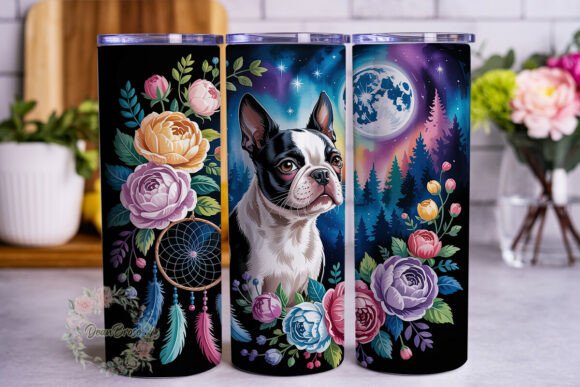 Boston Terrier Dreamcatcher 20oz Wrap: A Designer's Review