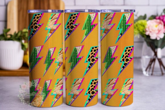 Desert Bolt Leopard Cactus 20oz Tumbler