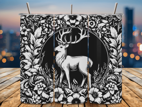 Elegant Daisy Floral Deer Tumbler: A Designer's Review
