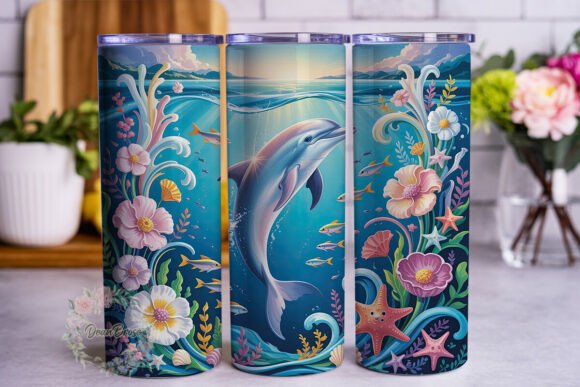 Enchanted Ocean Dolphin 20oz Tumbler