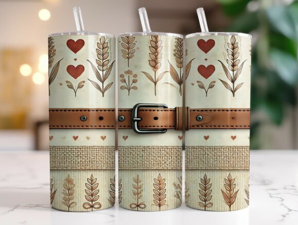 Farmhouse Valentine Wheat Heart Tumbler: A Designer's Review