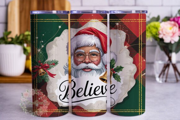 Festive Santa Believe 20oz Tumbler Wrap Review