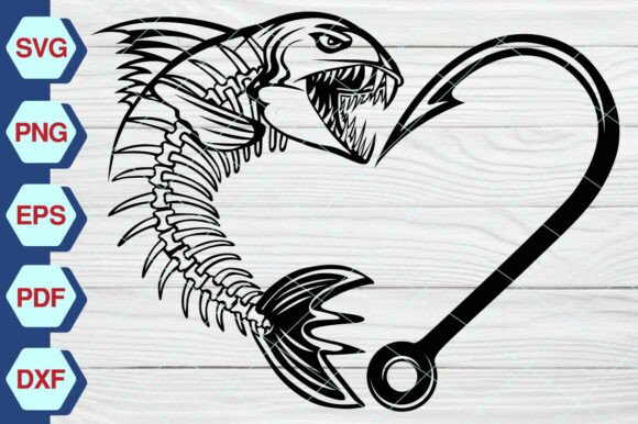 Fisherman Riding Fish Skeleton SVG-EP305 Review
