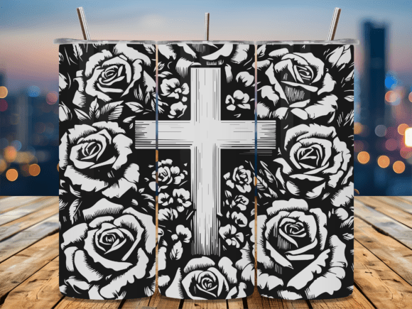 Floral Religious Cross Tumbler Review