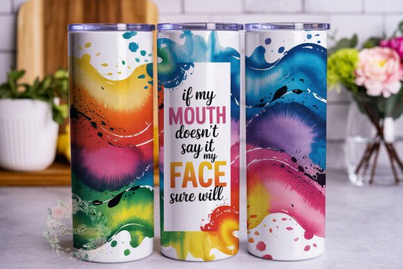 Mouth Face Funny Quote 20oz Tumbler Wrap Review
