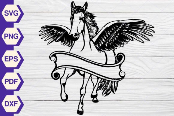 Pegasus Winged Horse SVG EP378