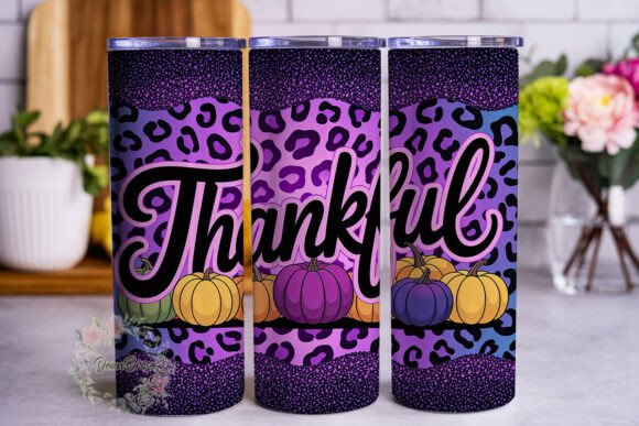 Purple Leopard Thankful Tumbler Wrap Review