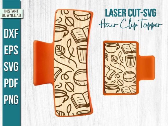 Review: Books Coffee Cup Leaf Hair Clip Topper