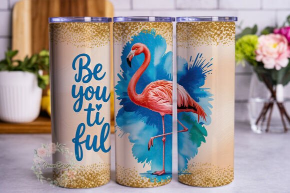 Review: Flamingo Be You Tiful 20oz Tumbler Wrap for Embroidery