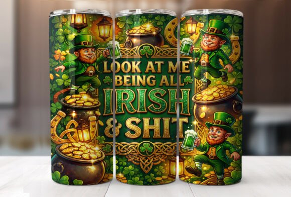 Review: Funny St Patricks Day Tumbler Wrap PNG for Crafts