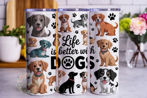 Review: Happy Dog Paw Print 20oz Tumbler Wrap for Stitchers