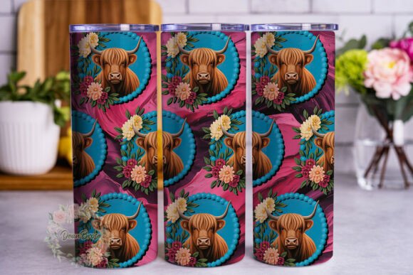 Review: Highland Cattle Floral 20oz Tumbler Wrap