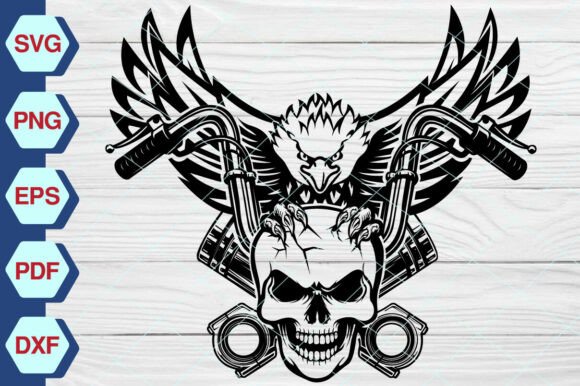 Review: Motorcycle Skull SVG, Eagle Biker -EP306 for Embroidery