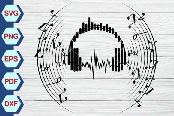 Review: Music Note SVG, Headphones Music-EP-301 for Embroidery