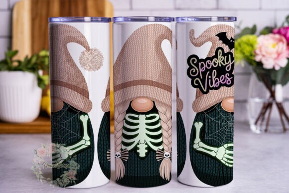 Review: Spooky Vibes Gnome 20oz Tumbler Wrap Design