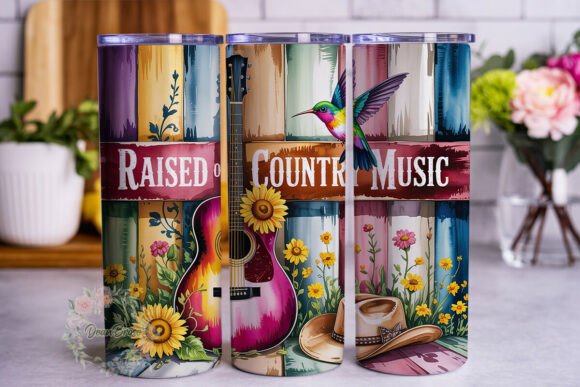 Rustic Country Guitar 20oz Tumbler Wrap Review