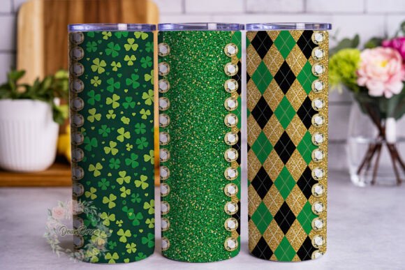 Shamrock Argyle Glitter 20oz Tumbler Review