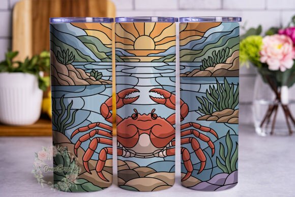 Stained Glass Crab Ocean 20oz Wrap: A Designer's Review