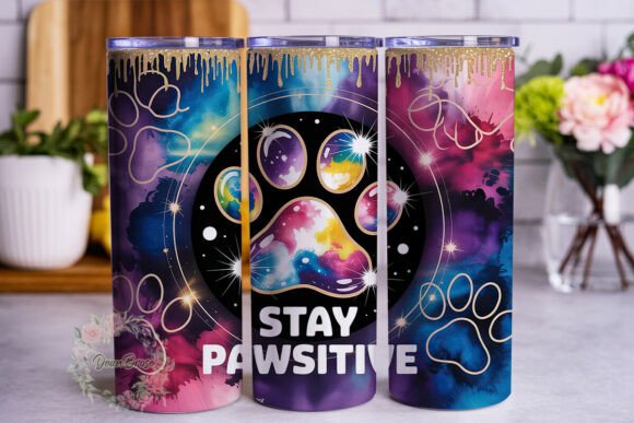 Stay Pawsitive Galaxy 20oz Wrap: A Designer's Review