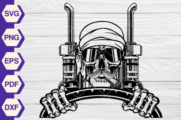 Truck Driver SVG, Skull SVG EP362
