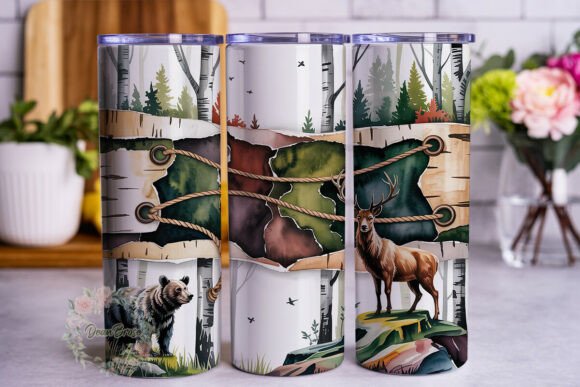 Wilderness Forest Animals 20oz Tumbler