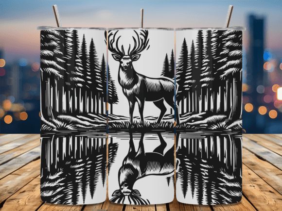 Wildlife Animal Deer Pine Tumbler Design Review