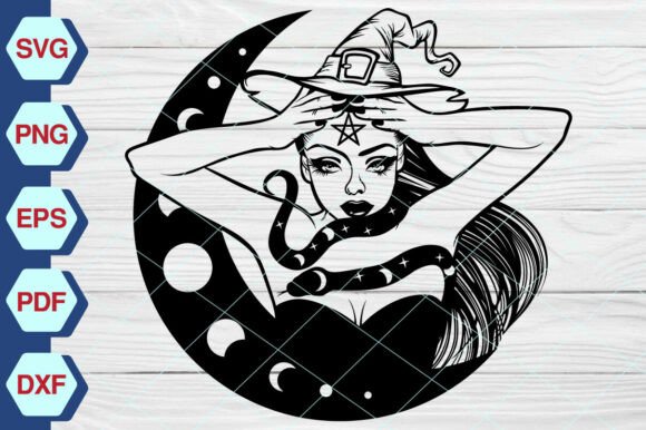 Witch with Cats Wreath Frame SVG EP299 Review